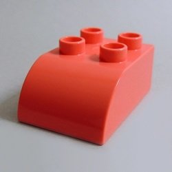 画像1: 6294240【Coral】デュプロ 2x3カーブブリック 1個