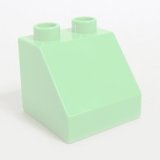 画像: 4583530【Bright Green】デュプロ 2x2x1.5スロープ 1個