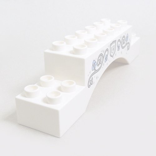 画像1: 6170375【White】デュプロ 2x10x2アーチブリック(アール・ヌーヴォー) 1本