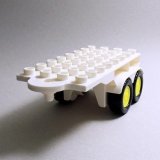 画像: 6375443【White】デュプロ トレーラー(Vibrant Yellow Wheels) 1個