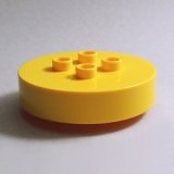 画像: 6425546【Yellow】デュプロ 4x4円形ブリック 1個